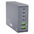 WLX-F8A 6-Port 220W GaN Desktop Charging Station - Grey