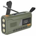 Portable Solar Hand Crank Emergency Radio w. LED Flashlight WR-6D - DAB/FM, 4500mAh