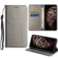 Samsung Galaxy S22 5g peněženka - uhlíkové vlákno - černá