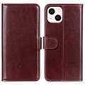 iPhone 14 Plus Wallet Case with Stand Feature - Brown