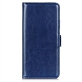 Případ peněženky iPhone 15 Pro s magnetickým uzavřením - Modrý