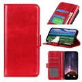 Motorola Edge 20 Lite Wallet pouzdro s funkcí Kickstandu - červená