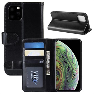 IPhone 11 Pro peněženka s funkcí stojanu - černá