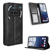 Nothing Phone (3a) Wallet Case Magnetic Closure - Black