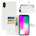Pouzdro na peněženku iPhone XR s magnetickým uzavřením - bílá