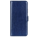 iPhone 15 Peněženka s Magnetickým Zavíráním - Modrý
