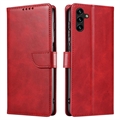 Samsung Galaxy A04s/A13 5G Pouzdro na Peněženku s Funkcí Stojánku - Červené