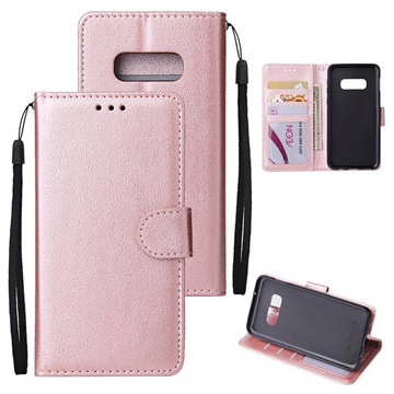Samsung Galaxy S10E Case With Stand Feature - Rose Gold