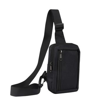 Water-Resistant Nylon Chest and Shoulder Phone Bag - Fits 6.5" - 7.2" Phones