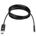 Android, PC vodotěsná 8mm USB endoskopická kamera AN99 - 2M - Černá