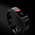 Waterproof Fitness Tracker 115 Plus - Step Counter, Heart Rate - Black