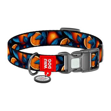 Waudog Nylon Dog Collar with QR Code - Size S