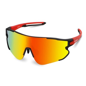 Západní cyklistika unisex polarizovaná sportovní sluneční brýle - červená