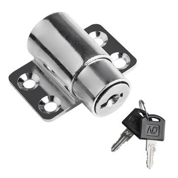 Window Lock / Security Lock with Key for Windows & Sliding Doors - Silver