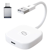 Wired CarPlay Mirror Adapter THT-020-7 for iPhone - USB-A, USB-C - White