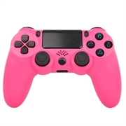 Bezdrátový herní ovladač Gamepad pro PS4 Game Joystick s reproduktorem a stereofonním konektorem pro sluchátka - Růžový