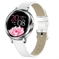 Elegantní smartwatch žen se srdeční frekvencí Mk20 - stříbro