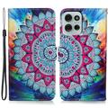  Motorola Moto G75 Wonder Series Pouzdro na Peněženku - Mandala