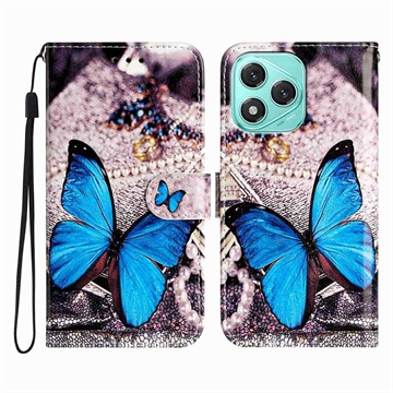 Honor 400 Lite Wonder Series Wallet Case - Blue Butterfly