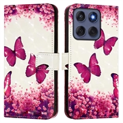 Motorola Edge 60/60 Fusion Wonder Series Wallet Case - Rose Butterflies