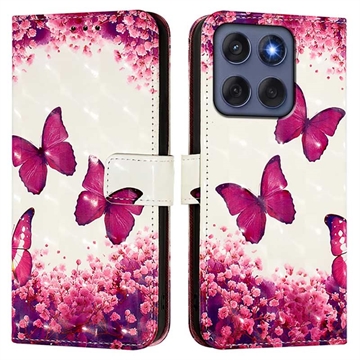 Motorola Edge 60/60 Fusion Wonder Series Wallet Case - Rose Butterflies