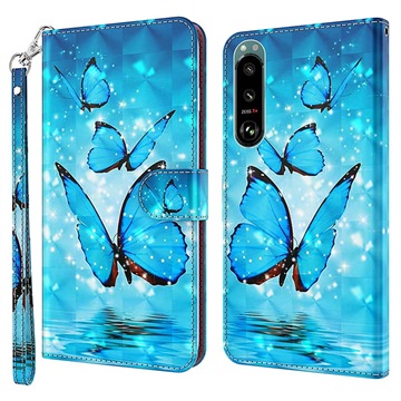 Wonder Series Sony Xperia 5 III WALLETSE - Blue Butterfly