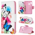 Wonder Series Samsung Galaxy A20E Peněženka - motýli