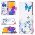Wonder Series Samsung Galaxy M52 5G Case - Blue Butterfly