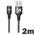 Datový a nabíjecí kabel Wozinsky - USB-A/Lightning - 2m - černý