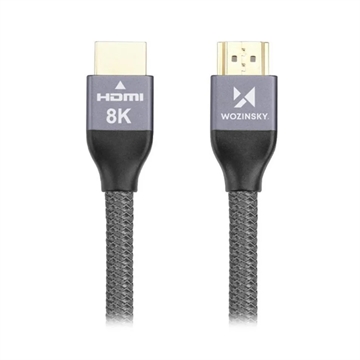 Wozinsky HDMI 2,1 8k 60Hz / 4K 120Hz / 2K 144Hz Kabel - 3M - šedý