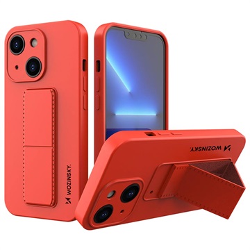 Wozinsky Kickstand Iphone 13 Silicone Case - červená