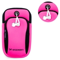 Wozinsky Univerzální Dvoukapsní Sportovní Náramek pro Chytré Telefony - Růžový