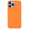 X-Level iPhone 14 Pro Pogumované Plastové Pouzdro - Oranžové