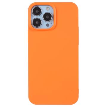 X-Level iPhone 14 Pro Pogumované Plastové Pouzdro - Oranžové