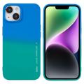 X-Level Rainbow Pouzdro TPU pro iPhone 14 Plus - Zeleno / Modrá