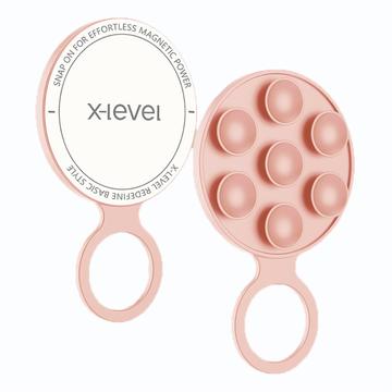 X-Level MagSafe Silicone Suction Cup Phone Holder - Pink