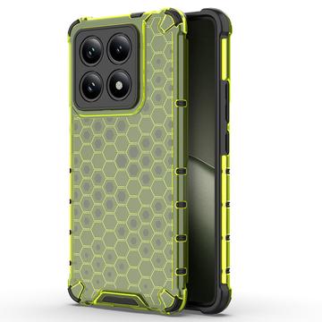 Xiaomi 14T Honeycomb Armored Hybridní Pouzdro - Zelená