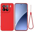 Xiaomi 15 Pro Liquid Silicone Case with Hand Strap