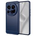 Xiaomi 15 Ultra Pouzdro z Kartáčovaného TPU - Uhlíkové Vlákno
