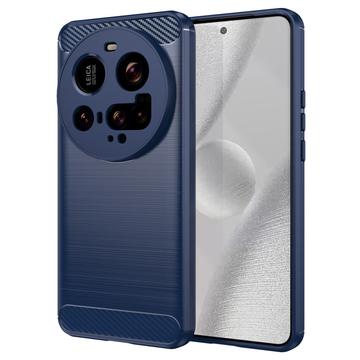 Xiaomi 15 Ultra Pouzdro z Kartáčovaného TPU - Uhlíkové Vlákno