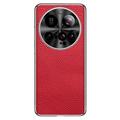 Xiaomi 15 Ultra Leather Coated TPU Case - Red
