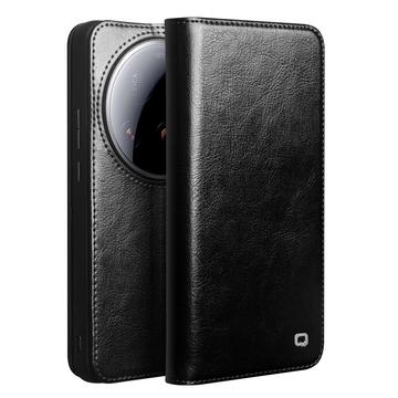 Xiaomi 15 Ultra Qialino Classic Wallet Leather Case - Black