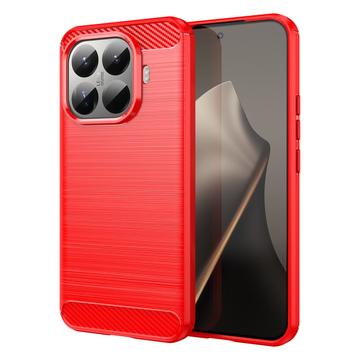 Xiaomi 15T Pro Brushed TPU Case - Carbon Fiber