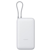 Xiaomi 20000mAh Power Bank with Integrated USB-C Cable 22.5W - Light Grey