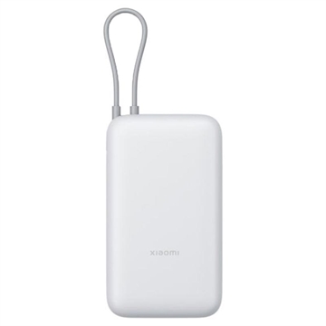 Xiaomi 20000mAh Power Bank with Integrated USB-C Cable 22.5W - Light Grey