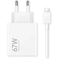 Xiaomi HyperCharge Combo 67W Charger with USB-C Cable - White