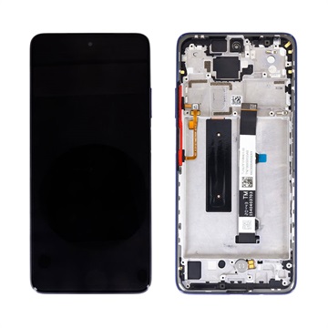 Xiaomi Mi 10t Lite 5G Front Cover & LCD displej 5600030J1700 - modrá