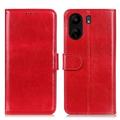 Případ peněženky Xiaomi Poco C65/Redmi 13C s magnetickým uzavřením - Červené