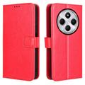 Xiaomi Redmi 14C/14R/Poco C75 Wallet Case with Magnetic Closure - Red