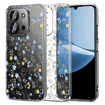 Pouzdro TPU Xiaomi Redmi 15C Tech-Protect FlexAir - Jarní květiny